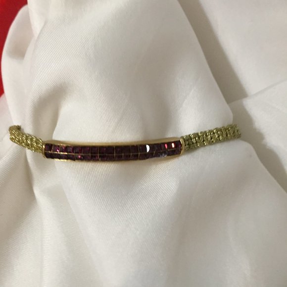 Michael Kors Slider Bracelet- Purple Crystals - Picture 1 of 5
